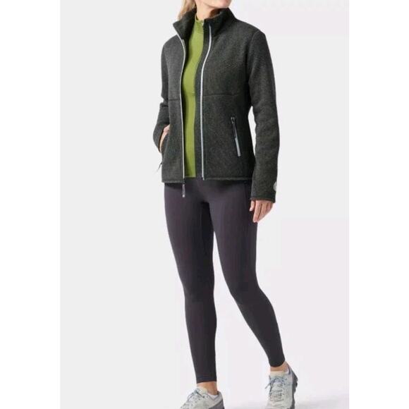 NEW Stio Womens Sweetwater Fleece Jacket XL Abyss Heather Gray Full Zip Knit - Picture 7 of 16